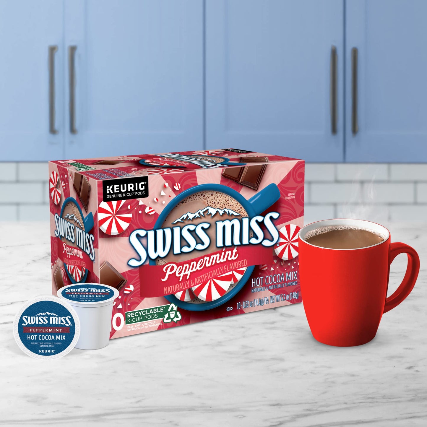 Swiss Miss Milk Chocolate Hot Cocoa, Keurig Single-Serve K-Cup Pods, 44 Count