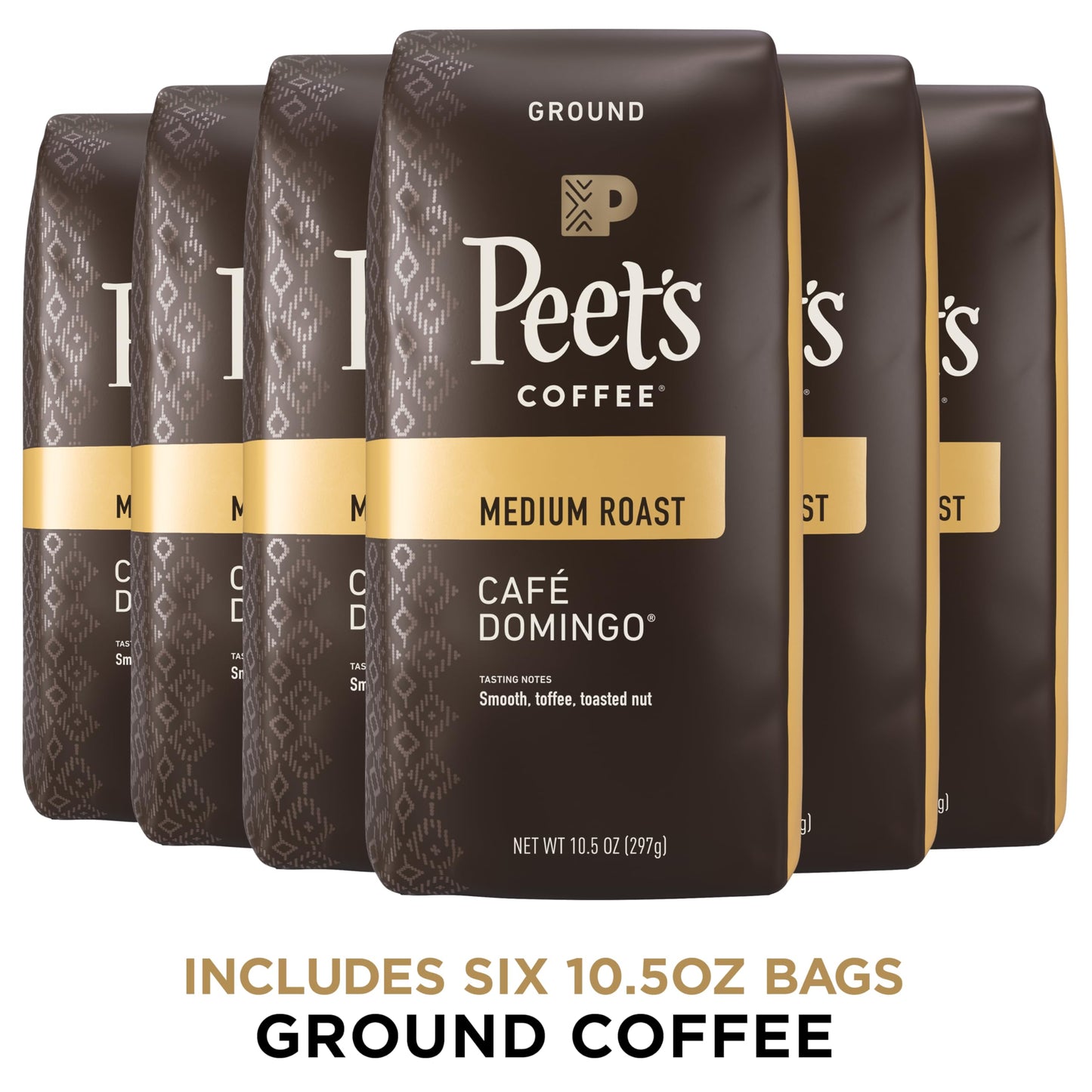 Peet's Coffee Major Dickason's Blend, Dark Roast Ground Coffee, 20 oz