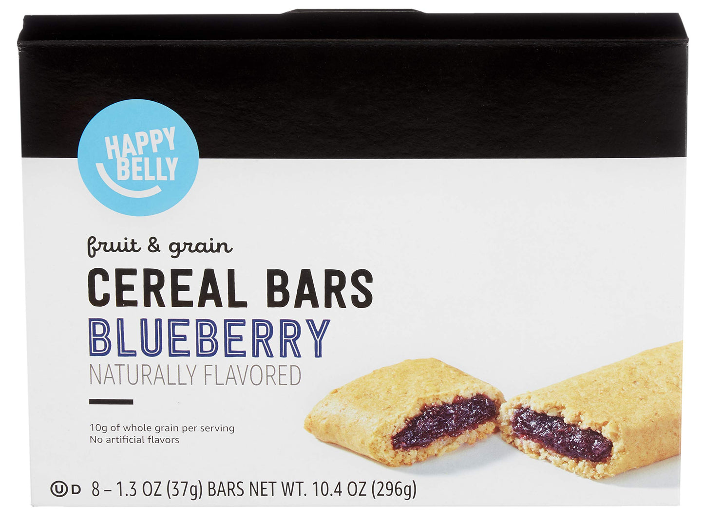 Amazon Brand - Happy Belly Fruit & Grain Cereal Bars, Strawberry , 1.03 Oz, 8 Count (Pack of 1)