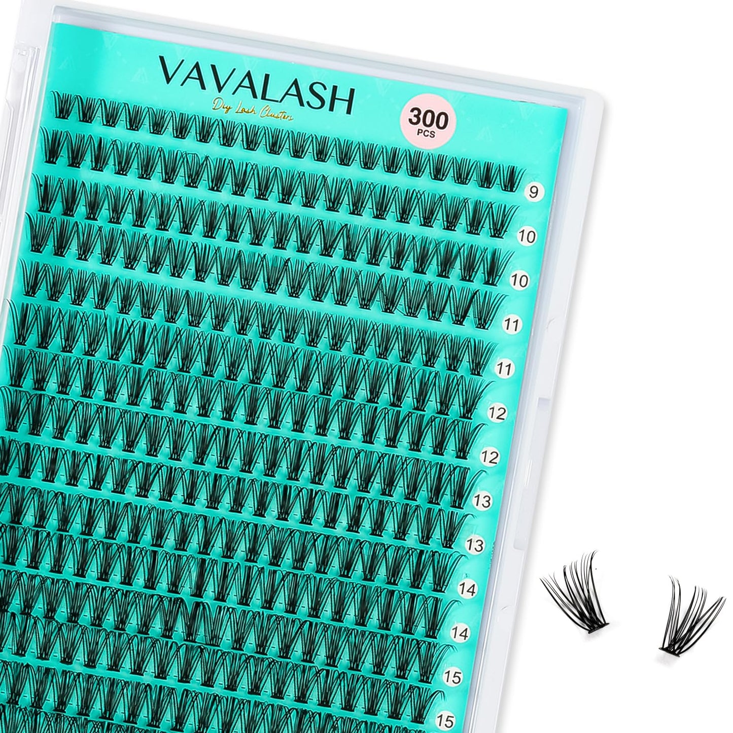 VAVALASH DIY Lash Extension Kit 280 Clusters Individual Lashes Kit 30D 40D 0.07D-10-16mm Lash Clusters, Lash Bond and Seal, Lash Tweezer for DIY Eyelash Extension at Home（Kit-30D+40D-0.07D-10-16MIX）