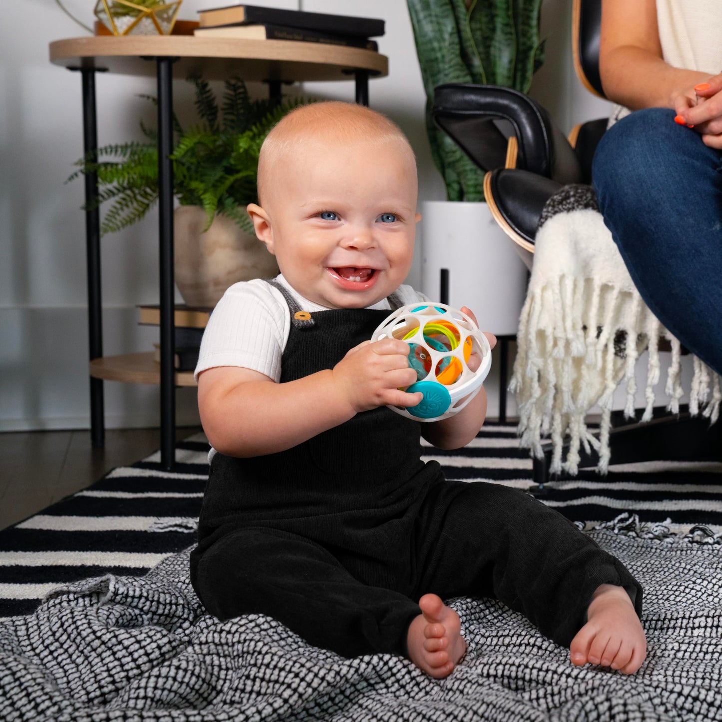 Baby Einstein Outstanding Opus The Octopus Sensory Rattle & Teether Multi-Use Toy, BPA Free & Chillable, 3 Months & up, Multicolored