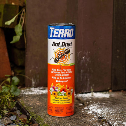 TERRO T600 Ant Dust Powder Killer for Indoors and Outdoors - Kills Ants, Fire Ants, Carpenter Ants, Roaches, Spiders, and Other Insects