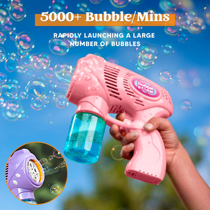 JOYIN 2 Kids Bubble Gun with 2 Bottles Bubble Refill Solution, Bubble Guns kids 4-8, Bubble Machine Gun for Toddlers 1-3, Bubble Gun Blaster Party Favors, Summer Toy, Outdoors, Easter, Birthday Gift