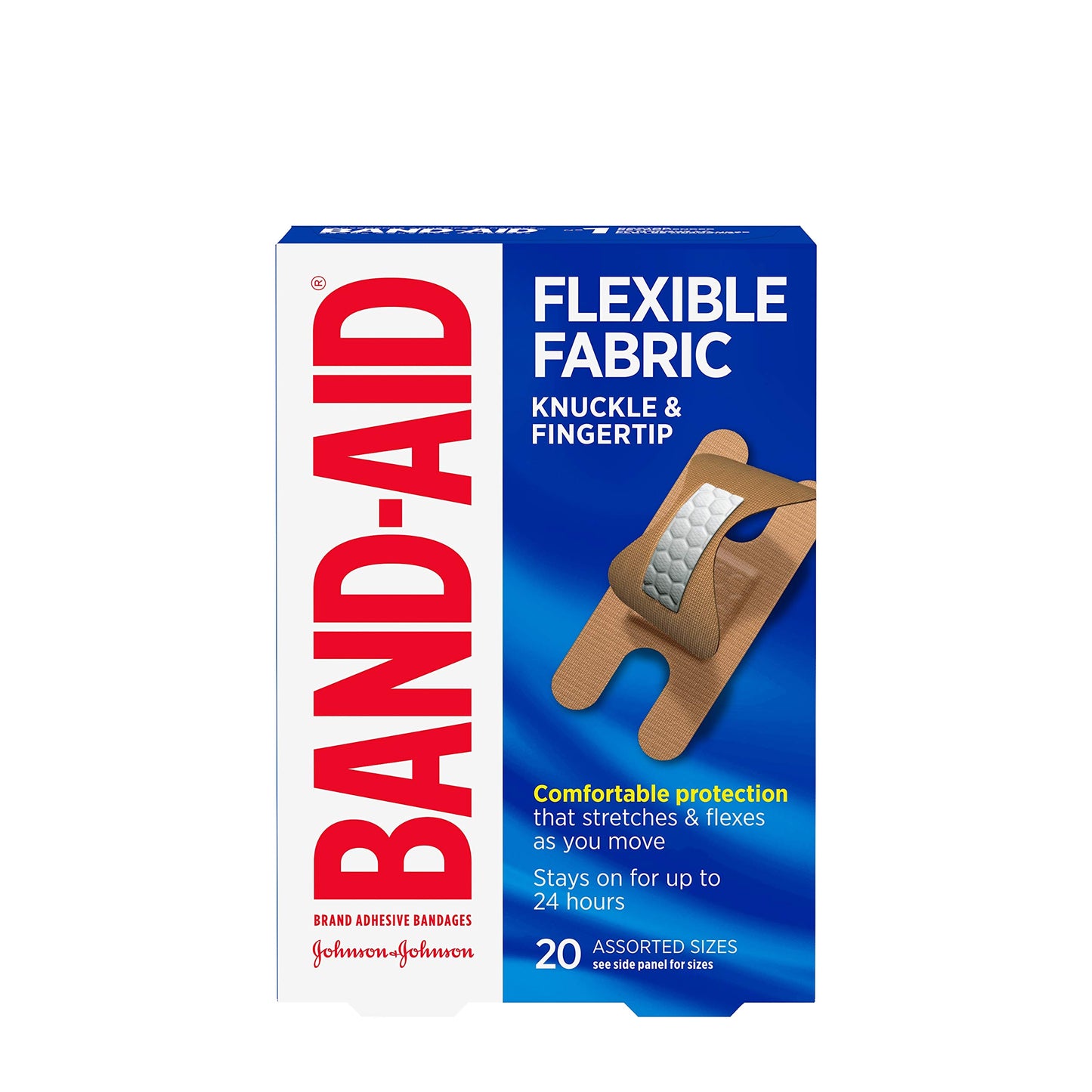 Band-Aid Brand Flexible Fabric Adhesive Bandages for Wound Care and First Aid, All One Size, 100 Count