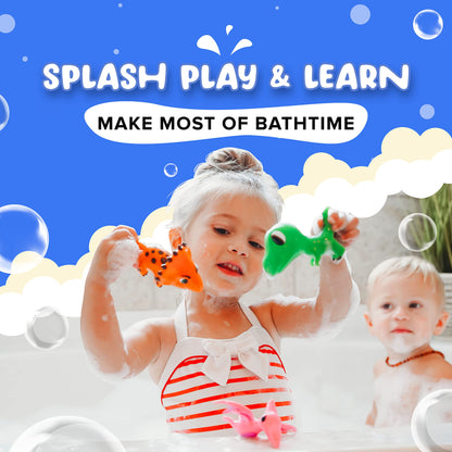 SplashEZ Mold Free Bath Toys for Babies and Toddlers, Car No Hole Bath Toys, Bath Toys no Mold for Tub, Beach, Pool, BPA-Free, Safe, Fun Infant Baby Bath Toys No Holes 0 1-3 6 12 18 Month