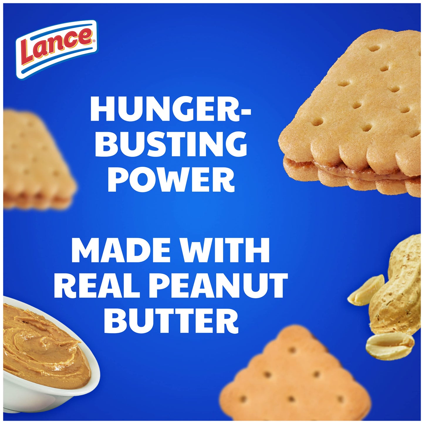 Lance Sandwich Crackers, Captain's Wafer Grilled Cheese, 10 Individual Packs, 6 Sandwiches Each