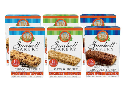 Sunbelt Bakery Oats & Honey Chewy Granola Bars, 15-1.0 OZ Bars (1 Box)