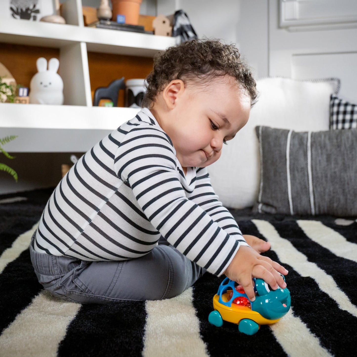 Baby Einstein Outstanding Opus The Octopus Sensory Rattle & Teether Multi-Use Toy, BPA Free & Chillable, 3 Months & up, Multicolored