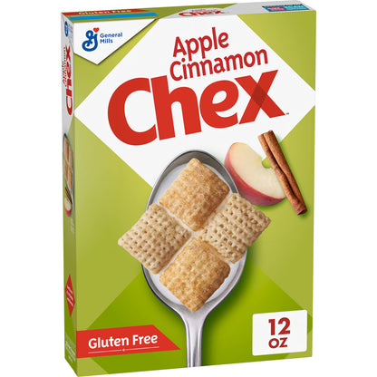 Chex AppleCinnamonBreakfast Cereal, Gluten Free, 12 oz