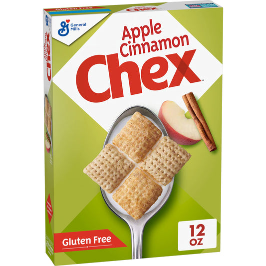 Chex AppleCinnamonBreakfast Cereal, Gluten Free, 12 oz