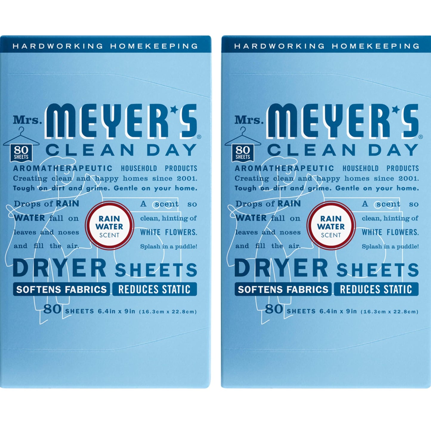 Mrs. Meyer's Clean Day Dryer Sheets, Lavender, 80 ct