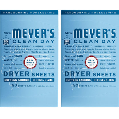 Mrs. Meyer's Clean Day Dryer Sheets, Lavender, 80 ct