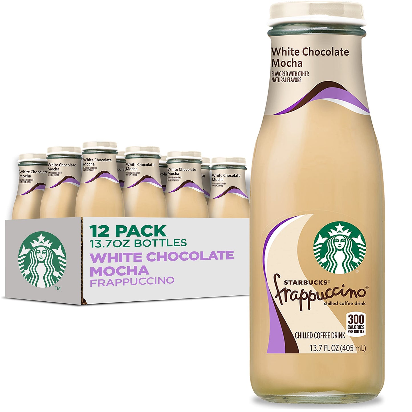 Starbucks Frappuccino Coffee Drink, Mocha, 13.7 fl oz Bottles (12 Pack)