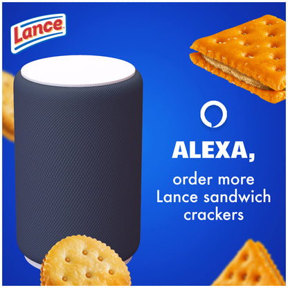 Lance Sandwich Crackers, Captain's Wafer Grilled Cheese, 10 Individual Packs, 6 Sandwiches Each