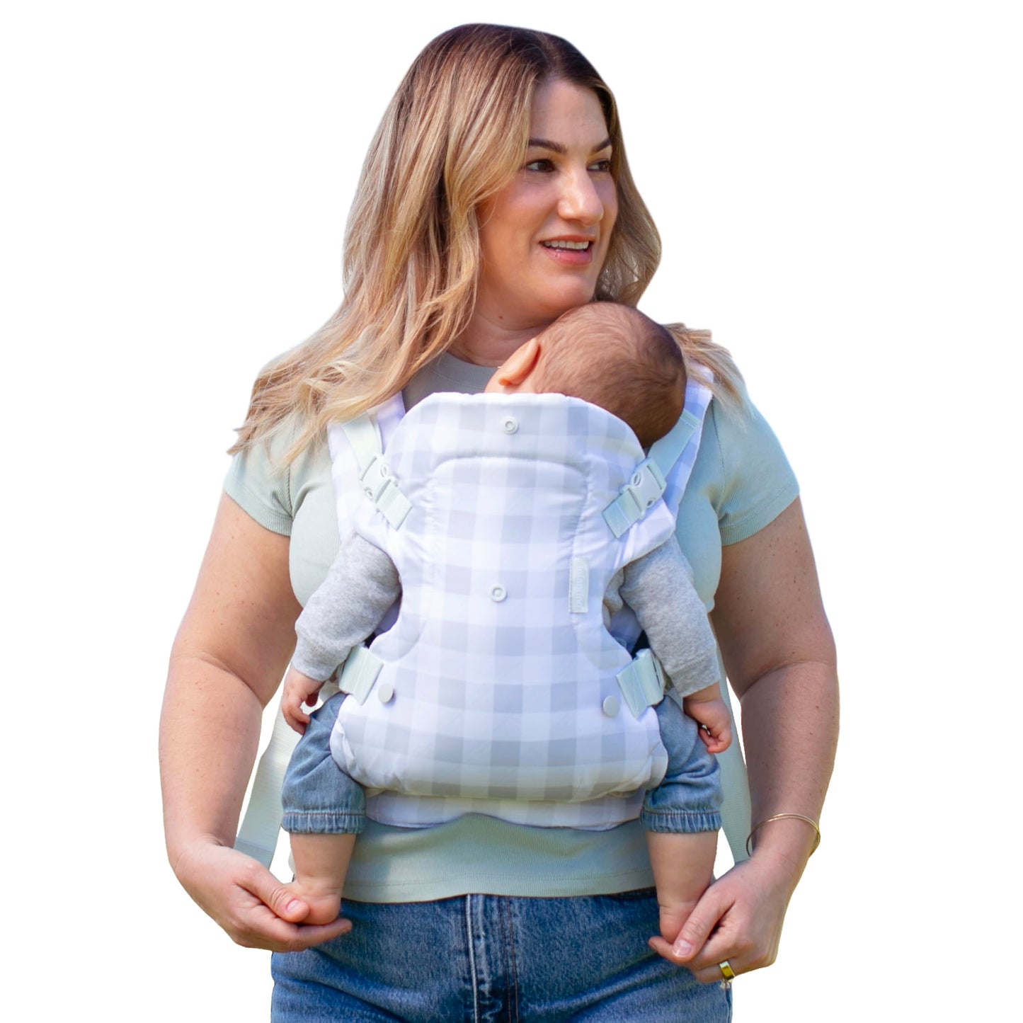 Infantino Flip Advanced 4-in-1 Carrier - Ergonomic, convertible, face-in and face-out front and back carry for newborns and older babies 8-32 lbs