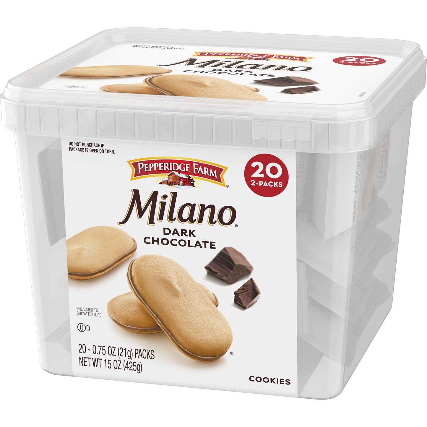 Pepperidge Farm Milano Milk Chocolate Cookies, 6 OZ Bag (15 Cookies)