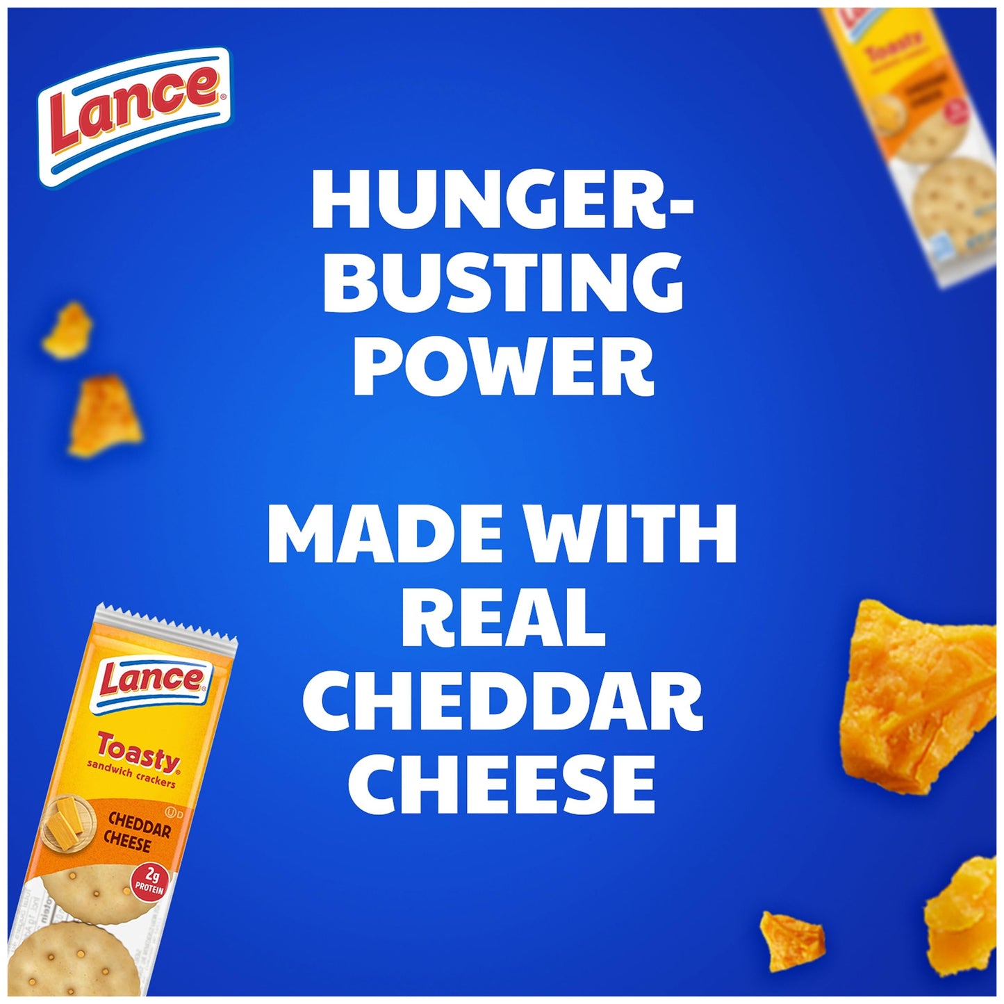 Lance Sandwich Crackers, Captain's Wafer Grilled Cheese, 10 Individual Packs, 6 Sandwiches Each