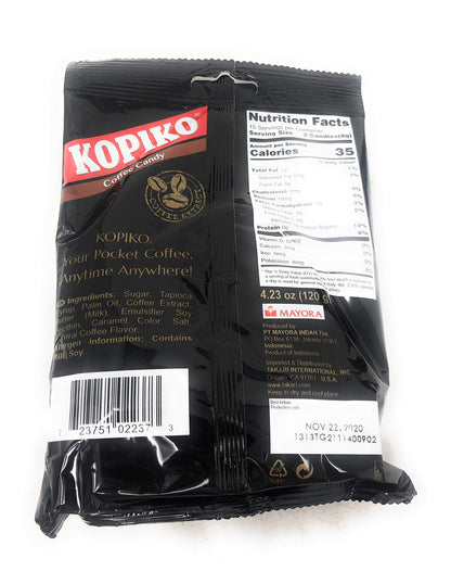 Kopiko Coffee & Cappuccino Candy Variety Pack – Your Pocket Coffee Collection for Every Occasion - Hard Candy Made from Indonesia’s Coffee Beans — Real Coffee Extract (Pack of 2)