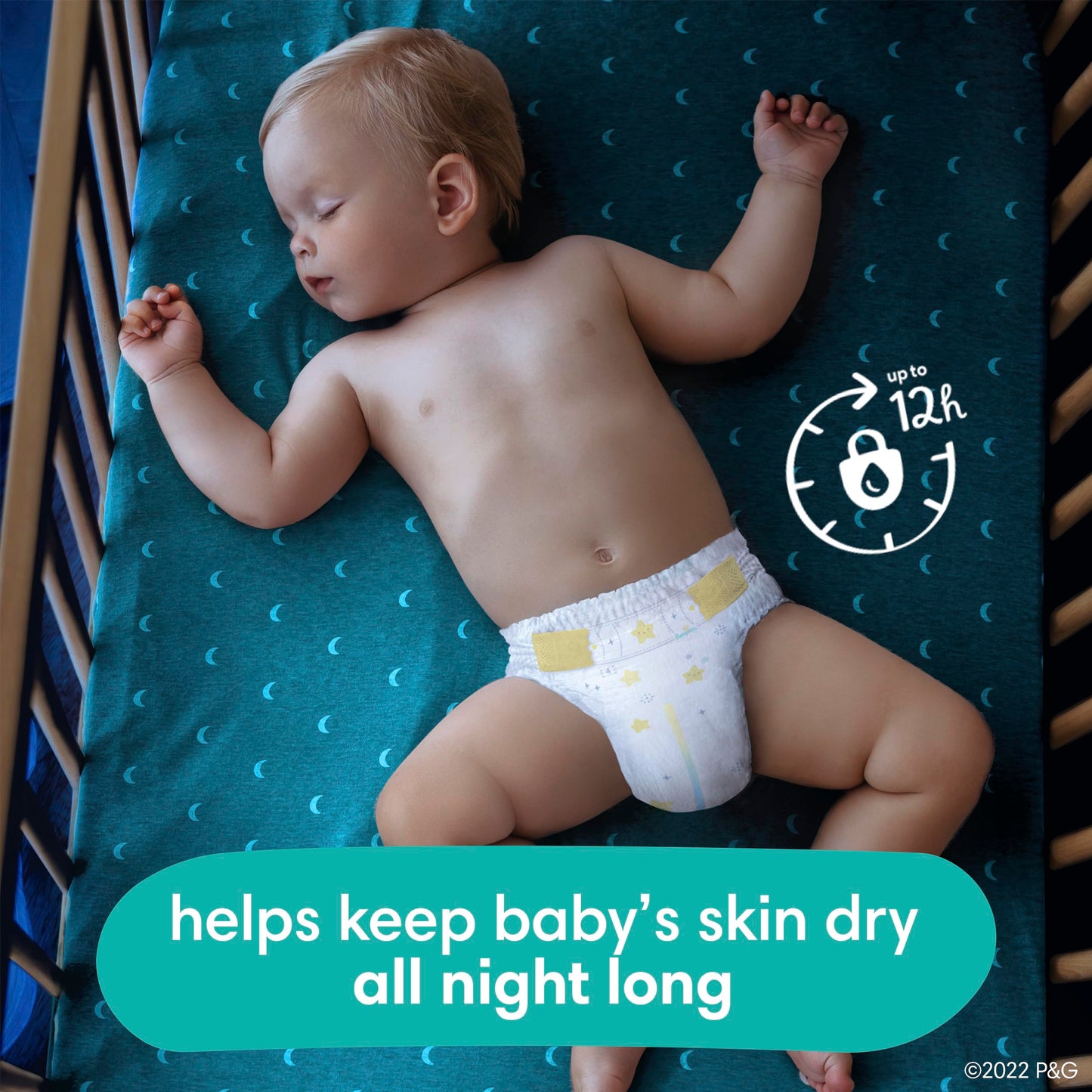 Pampers Swaddlers Overnights Diapers - Size 7, 36 Count, Disposable Baby Diapers, Night Time Skin Protection