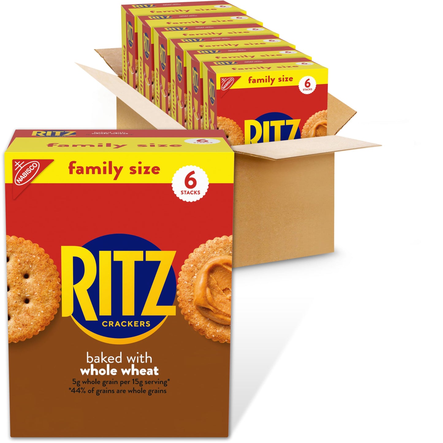 RITZ Original Crackers, 20 Snack Packs (6 Crackers Per Pack)