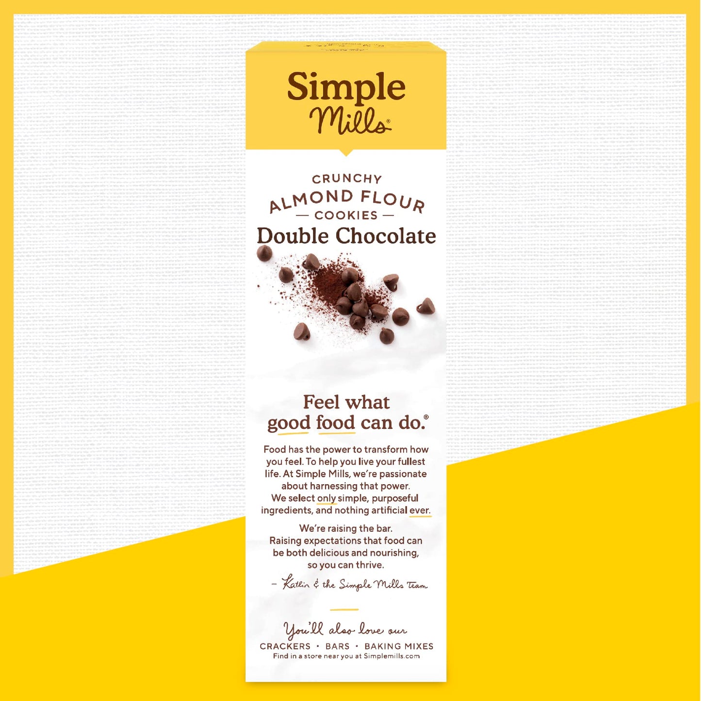 Simple Mills Almond Flour Crunchy Cookies, Chocolate Chip - Gluten Free, Vegan, Healthy Snacks, Made with Organic Coconut Oil, 5.5 Ounce (Pack of 1)