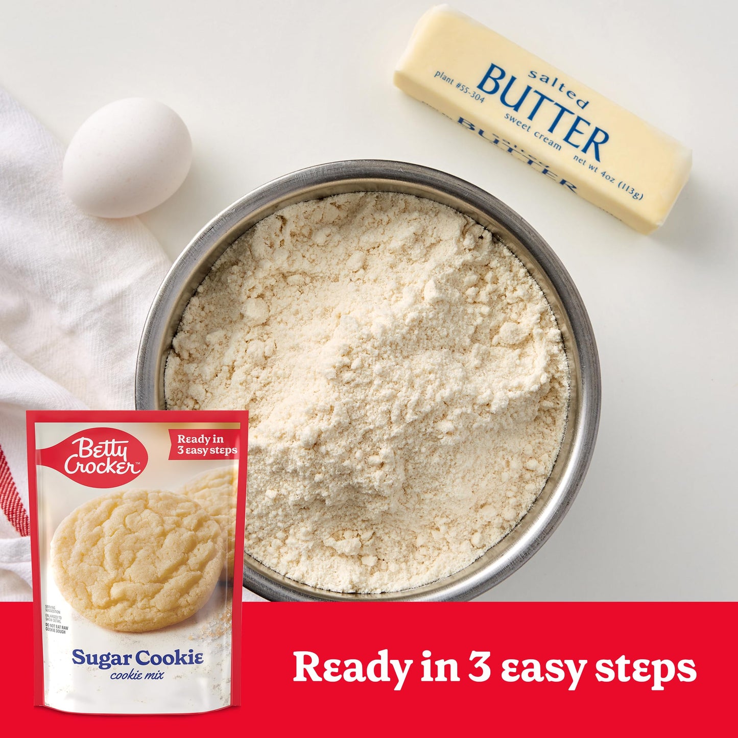 Betty Crocker Peanut Butter Cookie Mix, Makes twelve (12) 2-inch Cookies, 7.2 oz.