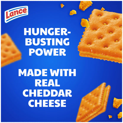 Lance Sandwich Crackers, Captain's Wafer Grilled Cheese, 10 Individual Packs, 6 Sandwiches Each