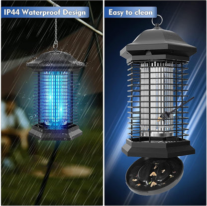 Bug Zapper Mosquito Zapper for Outdoor & Indoor, Upgraded 3 Mosquito Control Technologies, 2 Safety Protection Technologies, Insect Control Efficiency of 99.99%, Perfect for Backyard Patio Home