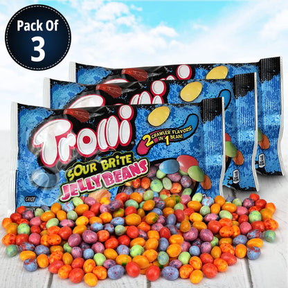 Sour Brite Jelly Beans – 3-Pack 12.5oz Eggs – Delicious Sweet and Sour Jelly Beans with Jelly Inside – Jelly Beans Candy for Easter Basket, Holiday, Pinata, Stocking Fillers