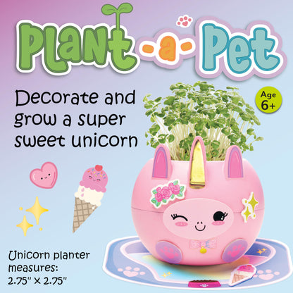 Creativity for Kids Plant-A-Pet: Kitty - Arts and Crafts for Kids Ages 6-8+, Gifts for Girls and Stocking Stuffers for Kids, Boy and Girl Toys, Chia Seed Plant Pet for Kids