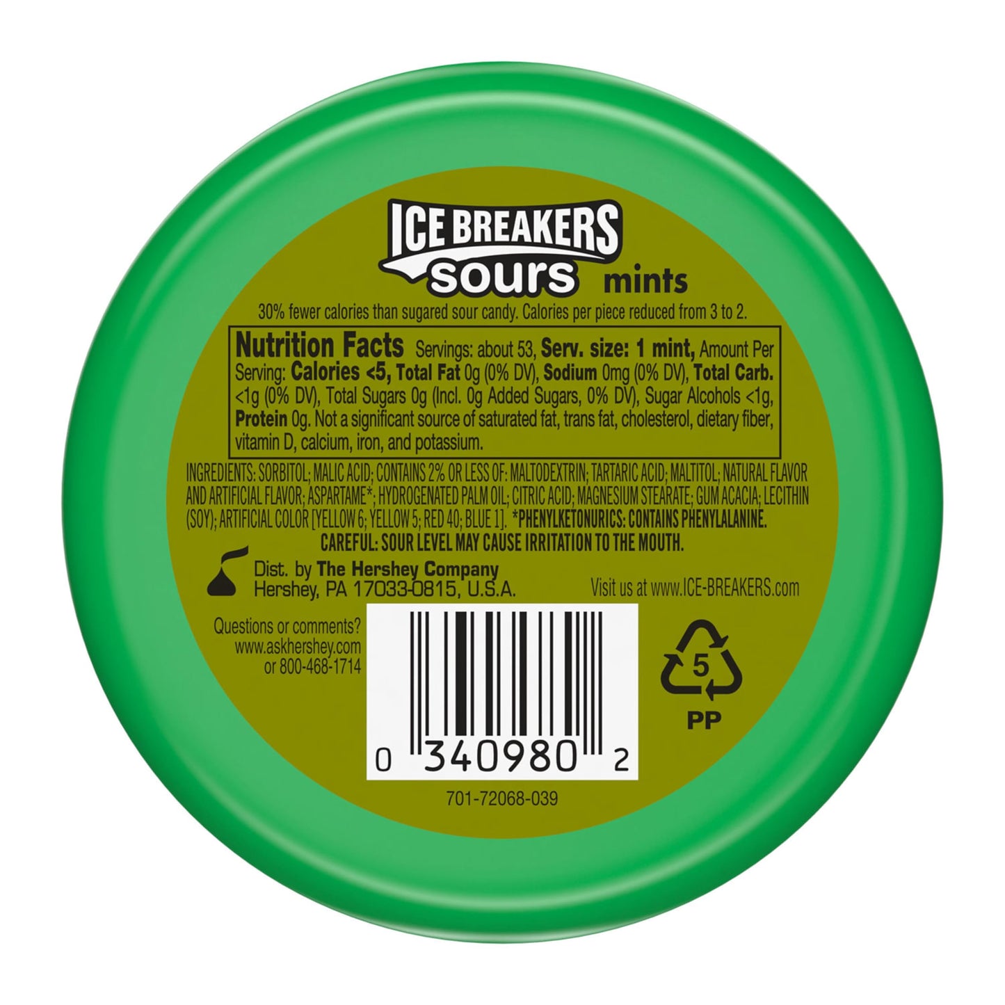 ICE BREAKERS Duo Fruit Plus Cool Strawberry Sugar Free Breath Mints Tins, 1.3 oz (8 Count)