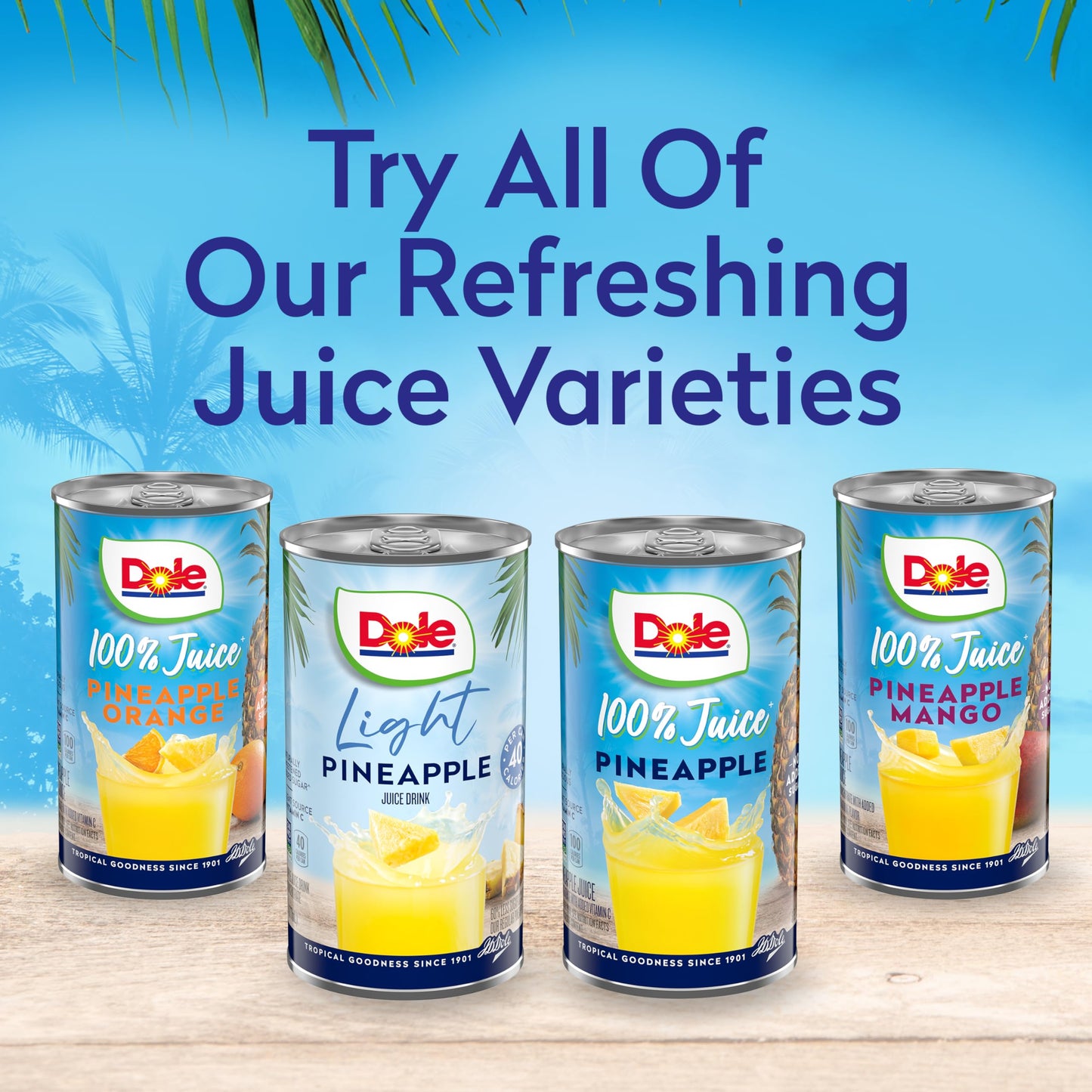 Dole 100% Juice, Pineapple, 46 Ounce Cans (Pack of 6)