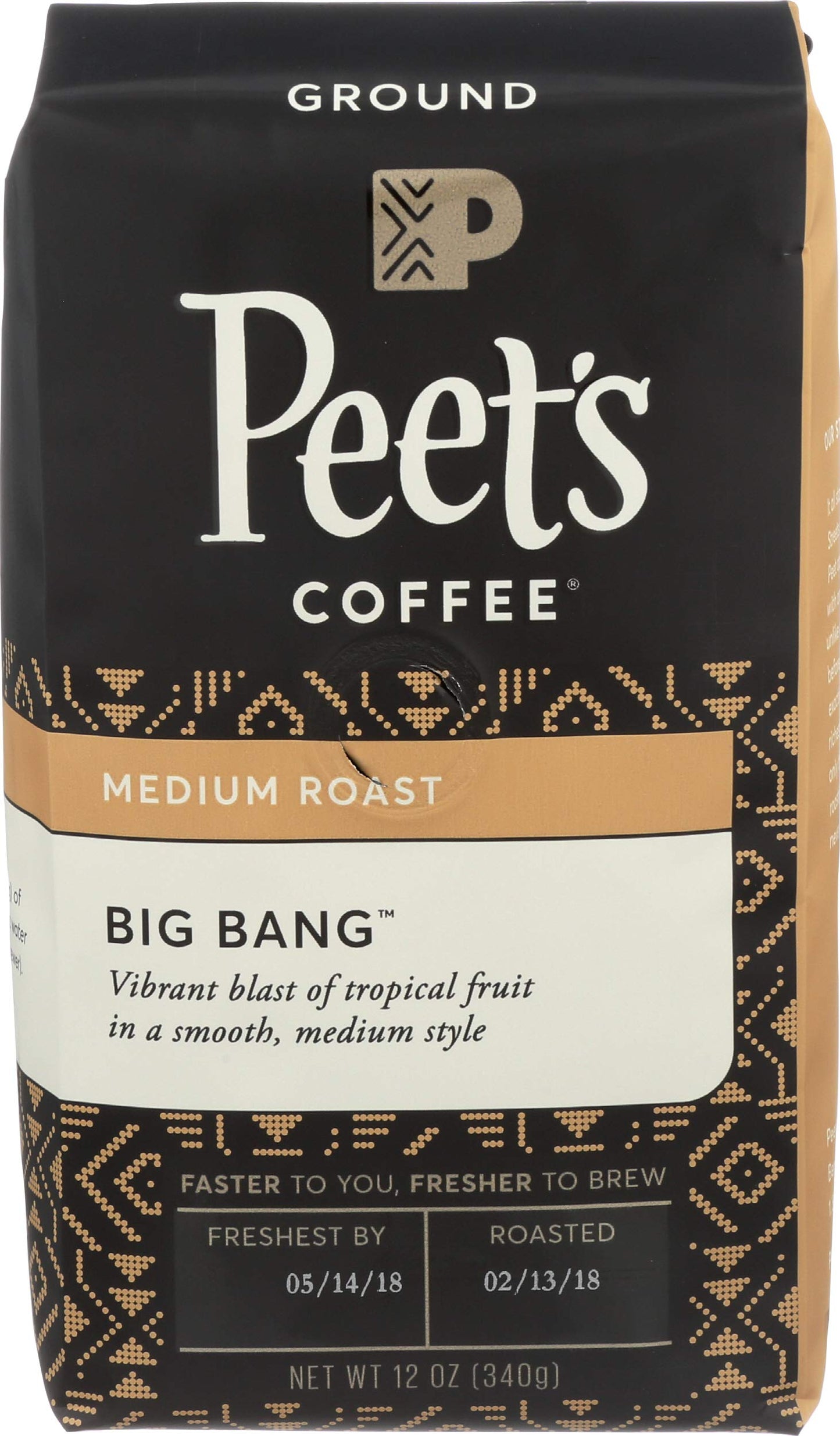 Peet's Coffee Major Dickason's Blend, Dark Roast Ground Coffee, 20 oz