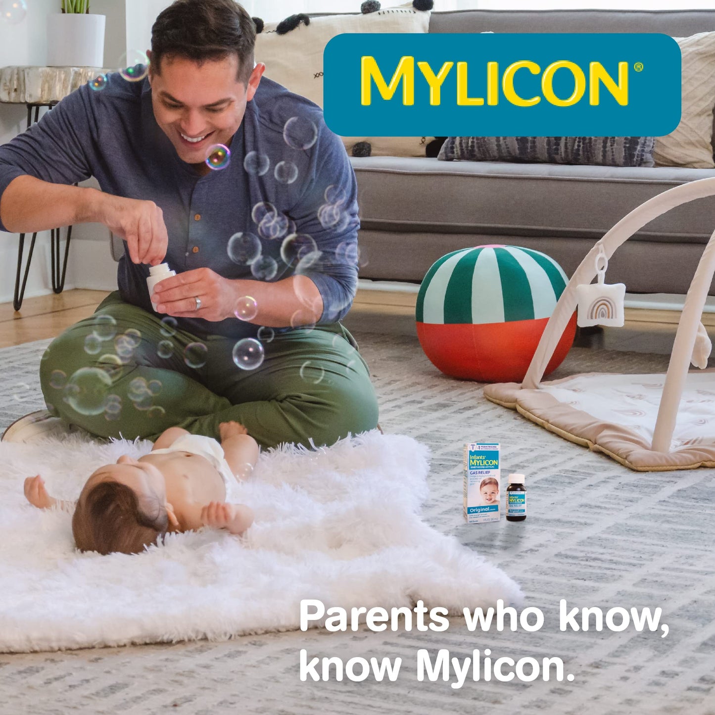 MYLICON Infants Gas Relief Drops for Infants and Babies, Dye Free Formula, 1 Fluid Ounce