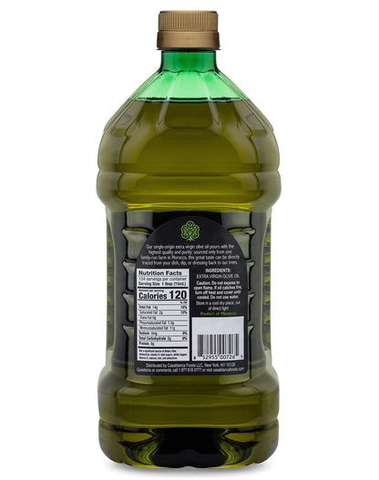 Mina Olive Oil Extra Virgin 68 Fl Oz, New Harvest, Polyphenol Rich Olive Oil for Cooking, Moroccan Extra Virgin Olive Oil, Single Origin Olive Oil, Cold Extraction, Less than 0.2% Acidity, 2 L