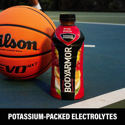 BODYARMOR Sports Drink Sports Beverage, Strawberry Banana, Coconut Water Hydration, Natural Flavors With Vitamins, Potassium-Packed Electrolytes, Perfect For Athletes, 12 Fl Oz (Pack of 8)