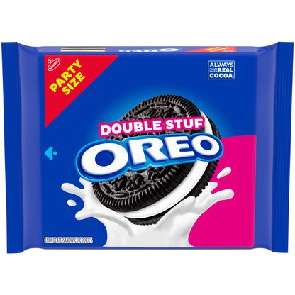 OREO Double Stuf Chocolate Sandwich Cookies, Party Size, 24.95 oz