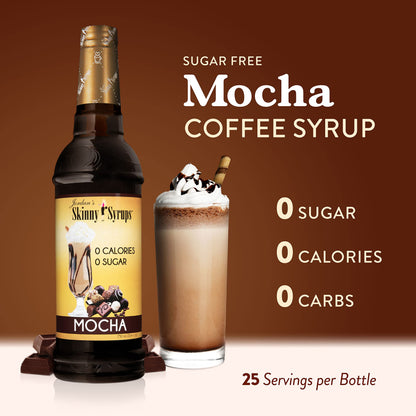 Jordan's Skinny Syrups Sugar Free Coffee Syrup, Vanilla Flavor Drink Mix, Zero Calorie Flavoring for Chai Latte, Protein Shake, Food and More, Gluten Free, Keto Friendly, 25.4 Fl Oz, 2 Pack