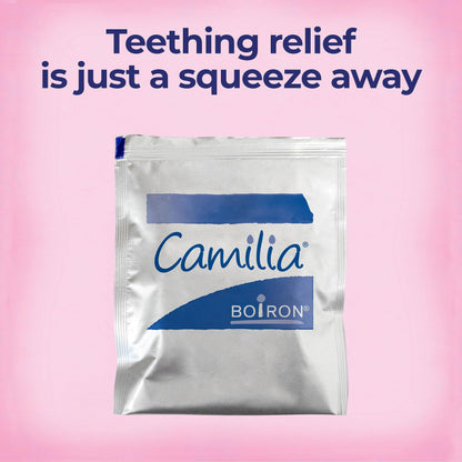 Boiron Camilia Teething Drops for Daytime and Nighttime Relief of Painful or Swollen Gums and Irritability in Babies - 30 Count