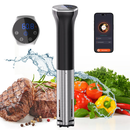 Sous Vide Machine, Sous Vide Cooker 1100W, Immersion Circulator Precisional Cooker with Touch Control, Accurate Temperature, Fast Heating, Time Control, Ultra-quiet, IPX7 Waterproof