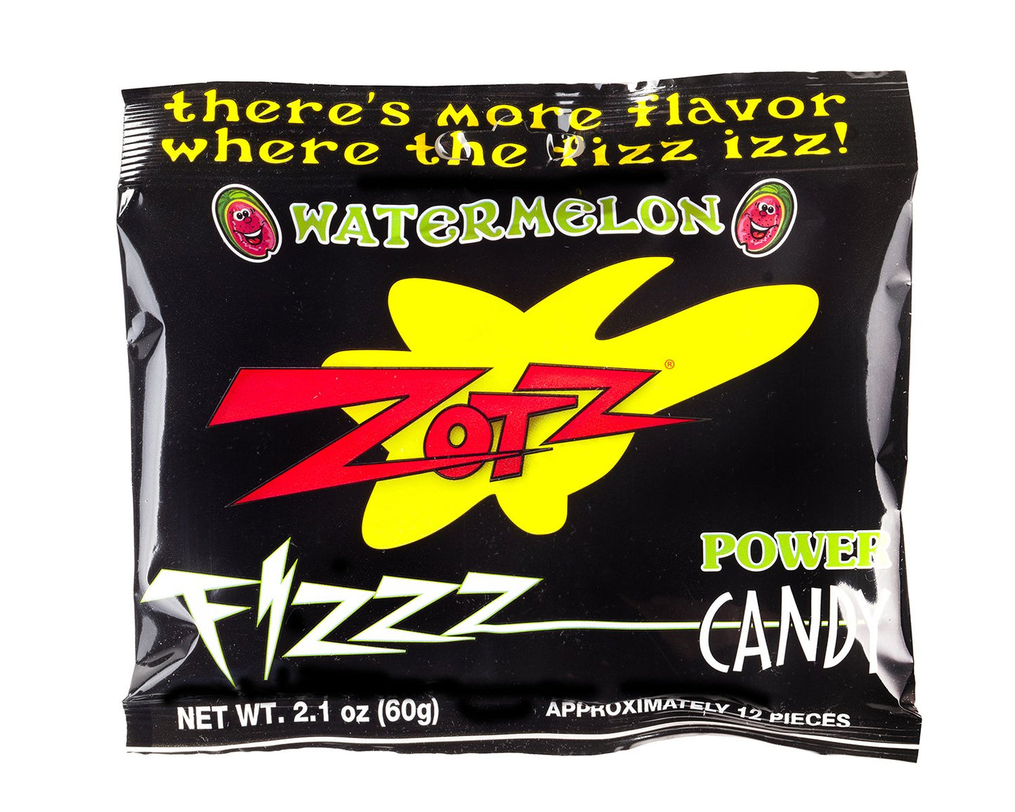 Zotz Fizzy Candy Bag, Assorted Flavors, 100 Count Bag