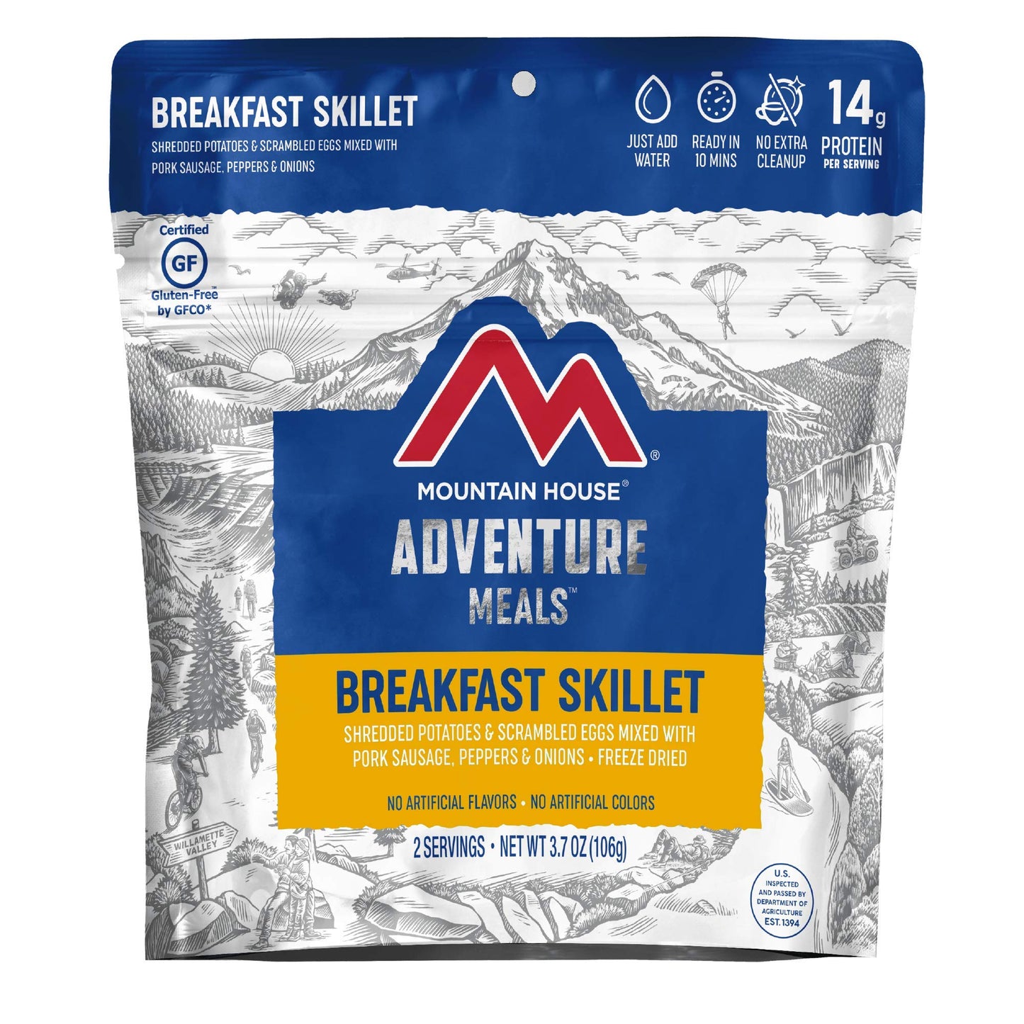 Mountain House Vanilla Ice Cream Sandwich | Freeze Dried Backpacking & Camping Food | 1 Serving