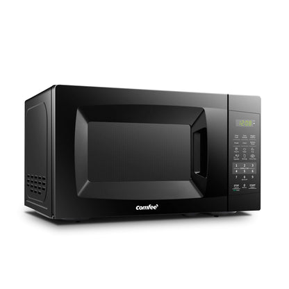 COMFEE' EM720CPL-PM Countertop Microwave Oven with Sound On/Off, ECO Mode and Easy One-Touch Buttons, 0.7 Cu Ft/700W, Pearl White