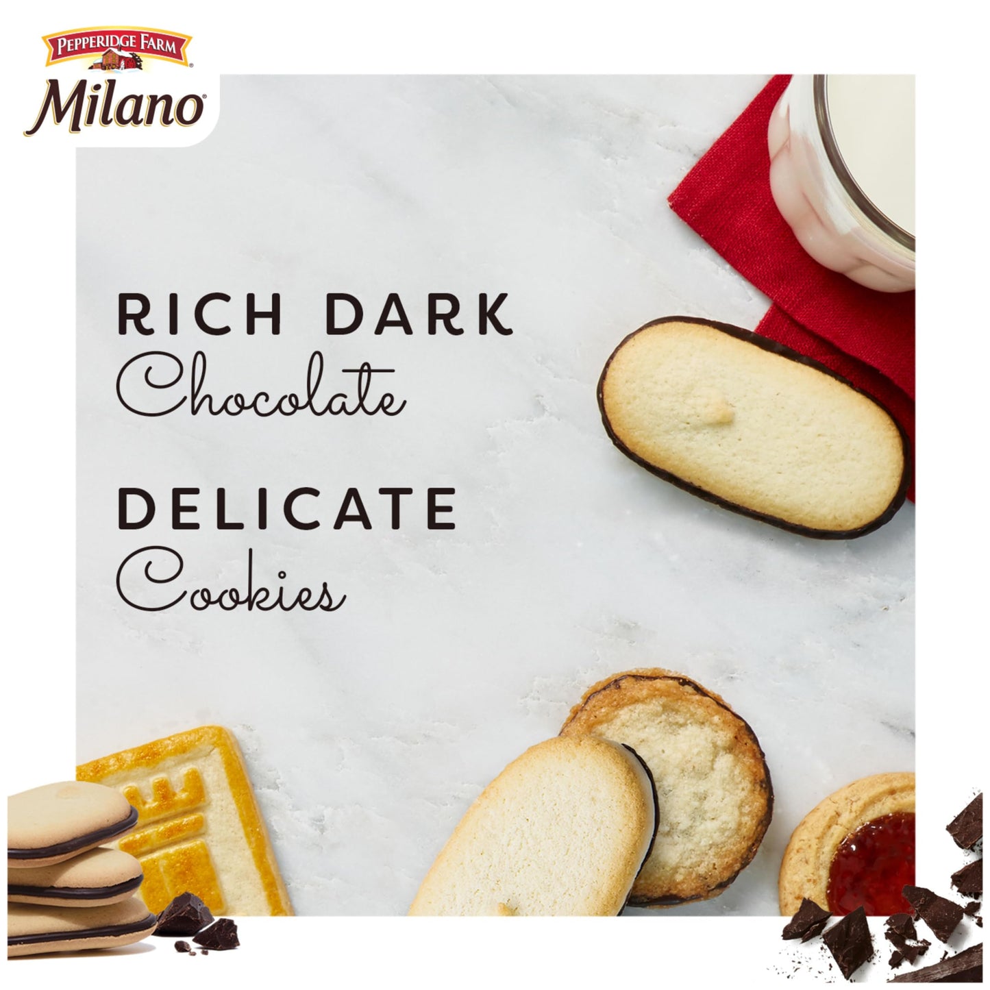 Pepperidge Farm Milano Cookies, Raspberry Chocolate, 7 oz. Bag