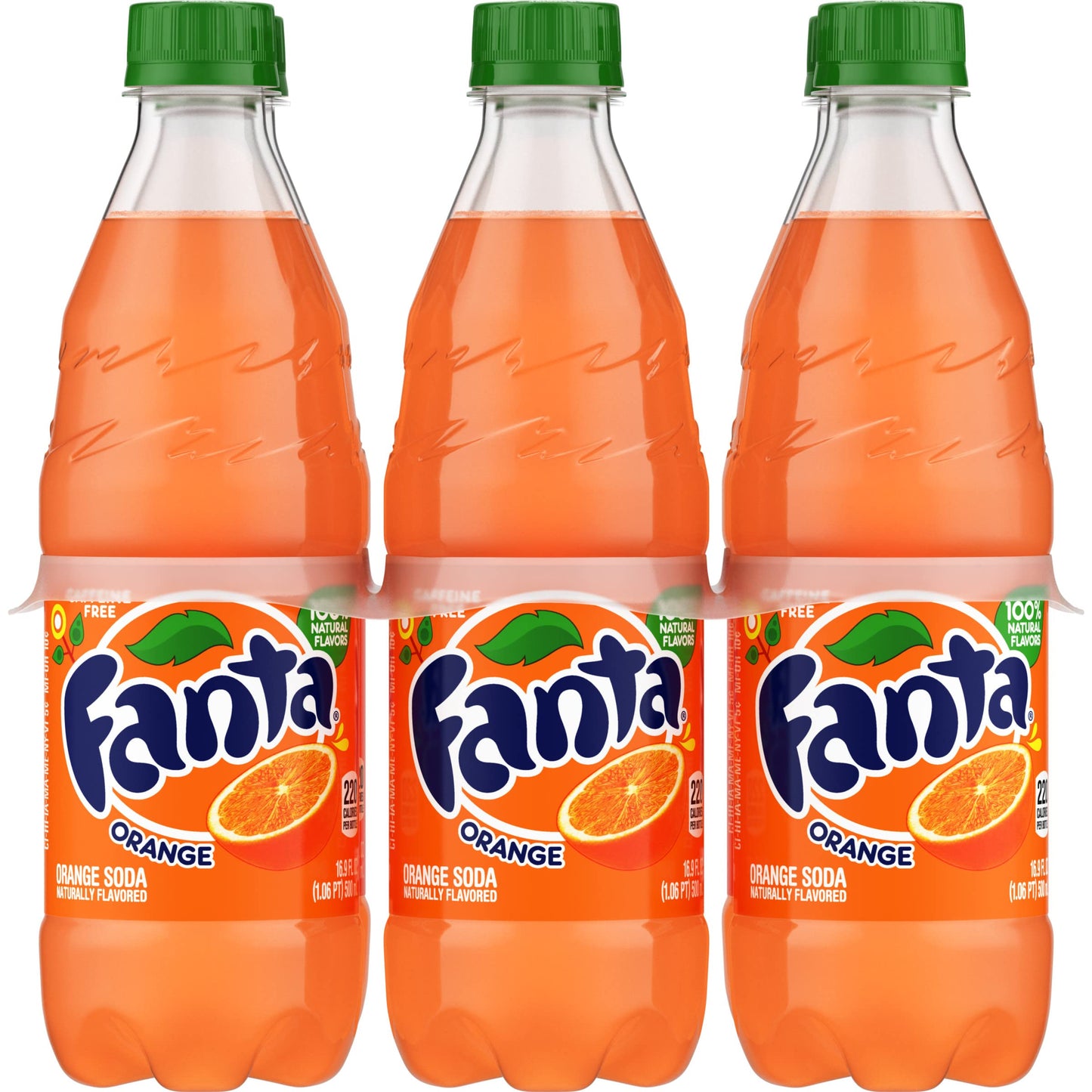 Fanta Orange, 16.9 Fl Oz, Pack of 6