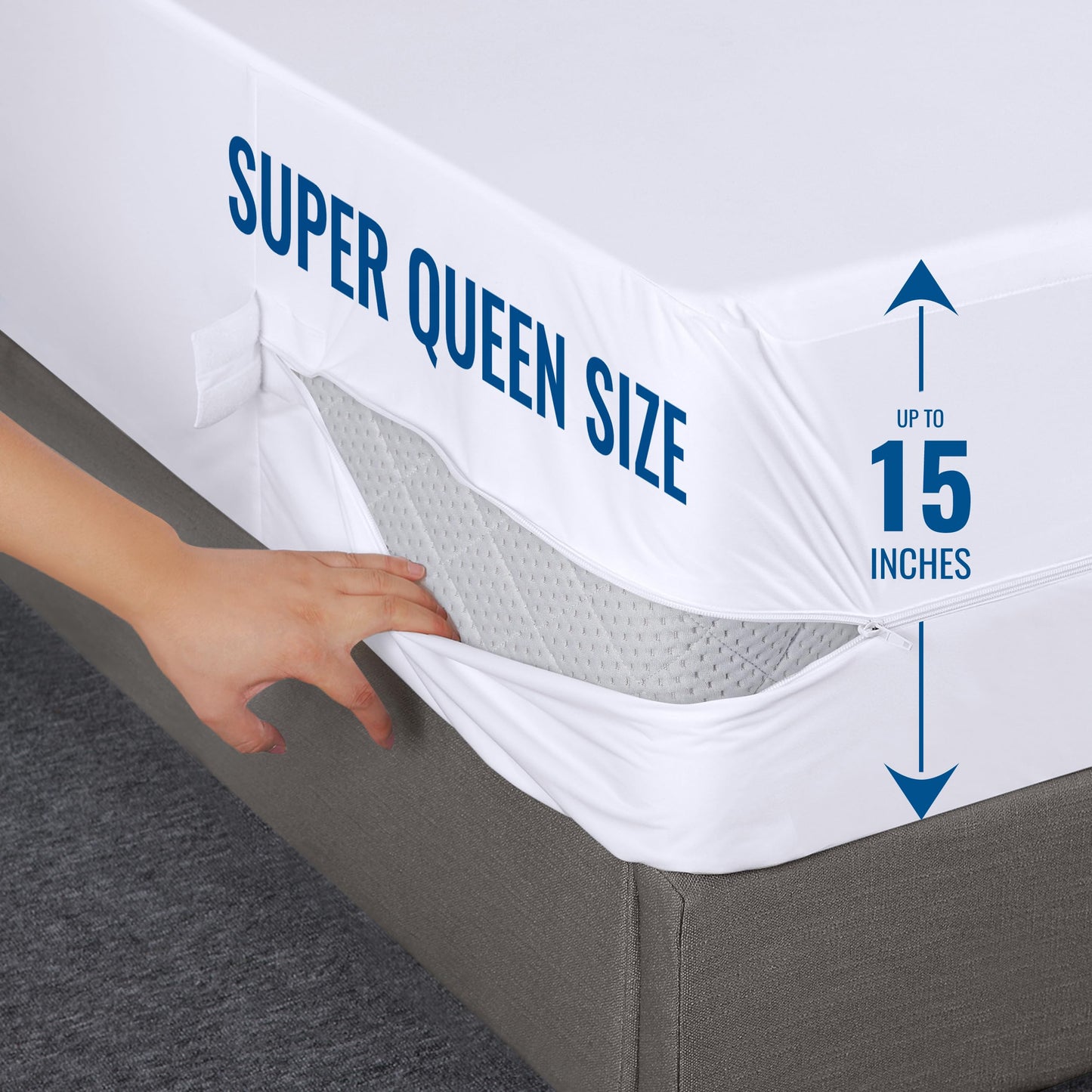 Utopia Bedding Zippered Mattress Encasement Twin - 100% Waterproof and Bed Bug Proof Mattress Protector - Absorbent, Six-Sided Mattress Cover