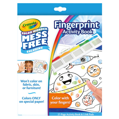 Crayola Color Wonder Mess Free Fingerprint Ink Painting Activity Set, Finger Painting Alternative, Toddler Coloring, Gift, 3+