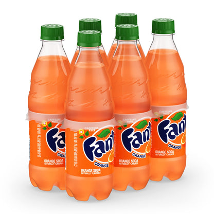 Fanta Orange, 16.9 Fl Oz, Pack of 6