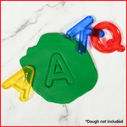 edxeducation Transparent Letters and Numbers - Mini Jar - Colorful, Plastic Letters and Numbers - Light Box Accessory - Sensory Play - Practice Counting and Spelling