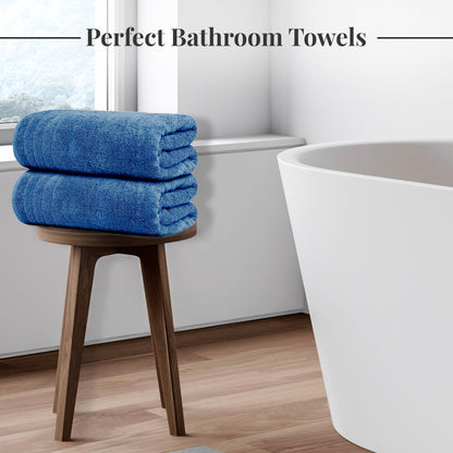 Tens Towels Large Bath Towels, 100% Cotton, 30 x 60 Inches Extra Large Bath Towels, Lighter Weight, Quicker to Dry, Super Absorbent, Perfect Bathroom Towels (Pack of 4)